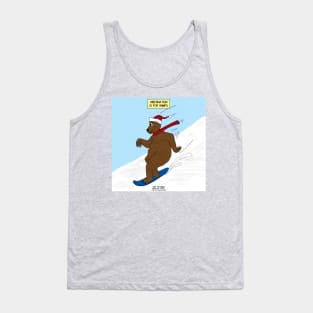 Bear on a Snowboard Tank Top